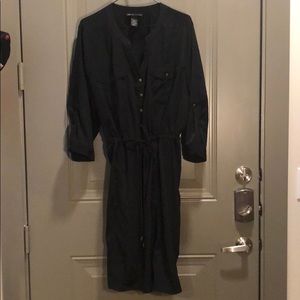 Lane Bryant Black Tunic Shirt Dress Black